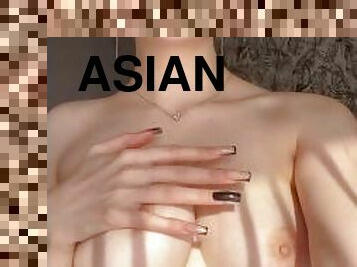 asiatique, gros-nichons, masturbation, public, écolière, étudiante, babes, collège, naturel, mignonne