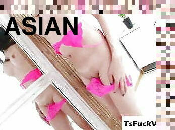 asiatique, transsexuelle, anal, magnifique