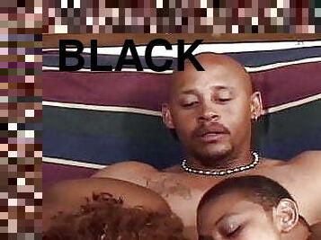 Hot Black FFM Threesome With Anal Sex