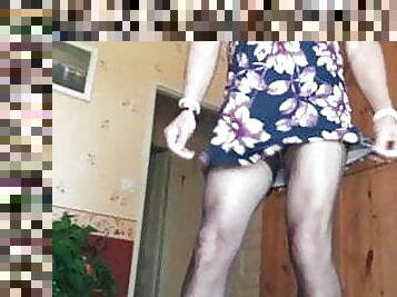 masturbação, transsexual, amador, maduro, transsexual-tranny, francês, travesti, meias, langerie, sozinho