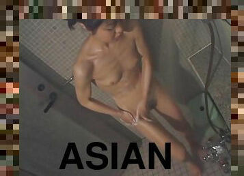 asien, baden, masturbieren, dilettant, junge, japanier, kam, voyeur, dusche, asien-junge