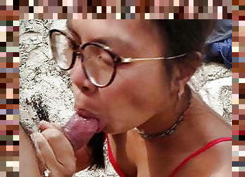 asia, di-tempat-terbuka, umum, amatir, pantai, cowgirl-posisi-sex-wanita-di-atas-pria