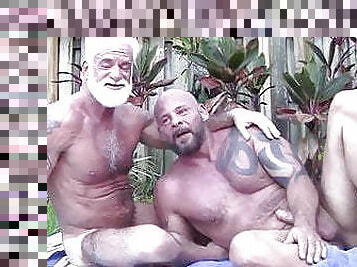 papa, en-plein-air, anal, gay, couple, pappounet, musclé