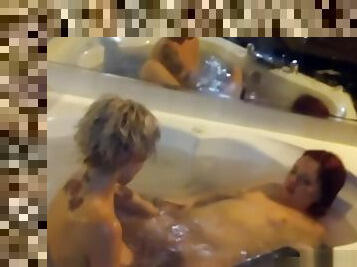 wet pussy hot tub lesbians