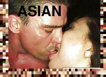 asiatisk, storatuttar, anal, porrstjärna, vagina, tuttar, close-up, rövhål