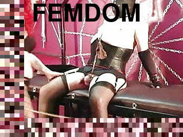 fisse-pussy, bdsm, slave, rødhåret, strømper, amerikansk, bondage, elskerinde, femidom, nylon