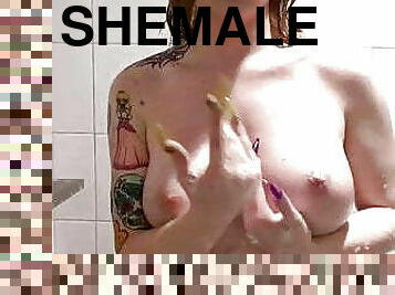 gracie jane shemale in shower 