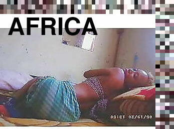 african girl tease on the bed