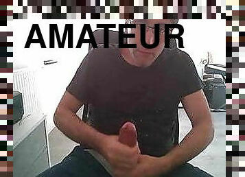 masturbation, monstre, amateur, énorme-bite, gay, branlette, ejaculation, bite