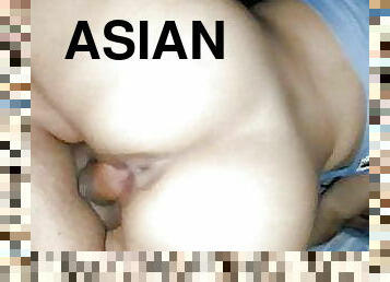 asia, pantat, sayang, arab, cowgirl-posisi-sex-wanita-di-atas-pria