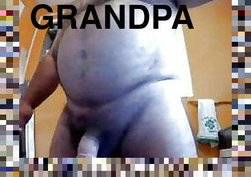 pappa, fet, masturbation, gigantisk-kuk, gay, bbw, farfar, björn