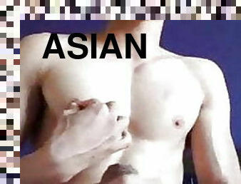 asiatiche, masturbarsi, capezzoli, cazzi-enormi, gay, masturbazione, muscolosi