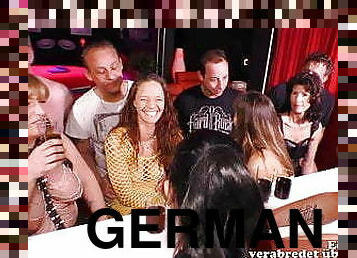 German amateur swinger party with young couple and groupsex