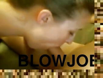 Blonde perfect long blowjob