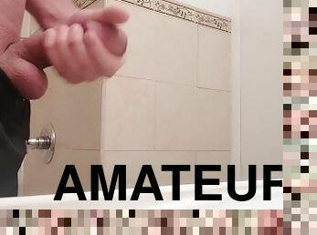 masturbation, amatör, gigantisk-kuk, tonåring, avrunkning, ensam, kuk