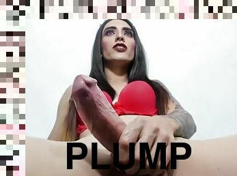 kinky plump penis shelady stroking Her Hugecock