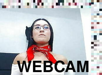 masturbation, latina, webcam