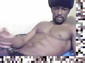 masturbation, monstre, amateur, ejaculation-sur-le-corps, énorme-bite, gay, black, webcam, musclé, bite