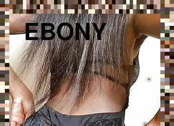 ebony, svart, undertøy, afrikansk