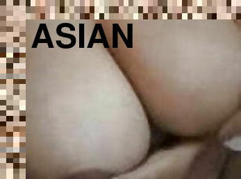 asiático, tetas-grandes, masturbación, tetas