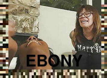 Stud fucks ebony tgirl Becca Fatale in front of his wife