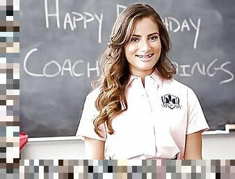 Highschool Teen With Braces Fucked By Coach On His Birthday