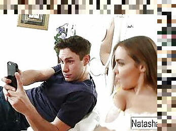 Natasha interrupts her boyfriends video game with a fuck