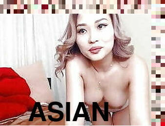 asiatique, masturbation, chatte-pussy, maigre, petite, minuscule, brunette, petits-seins