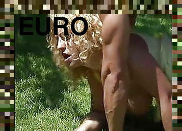 anal, salope, chienne, européenne, blonde, euro, hongrois