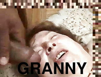 Old White Granny Taking 2 Cocks