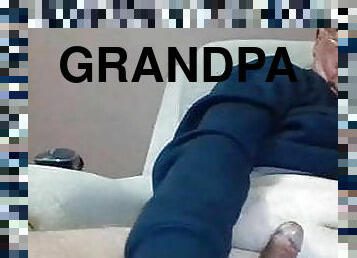 grandpa stroke on webcam