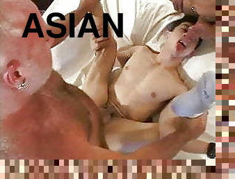 azijski, tata, međurasno, homo, tata-daddy