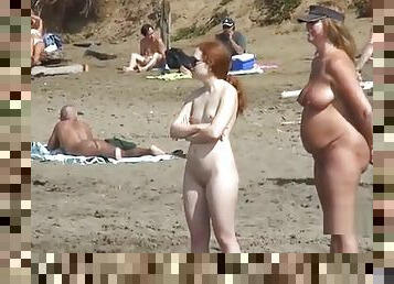 nudisti, u-javnosti, amaterski, kemera, plaža, voajer