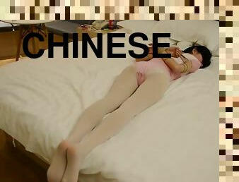 chinese white pantyhose bondage