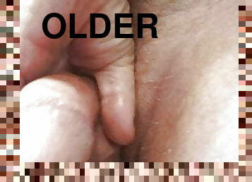 older man wanking