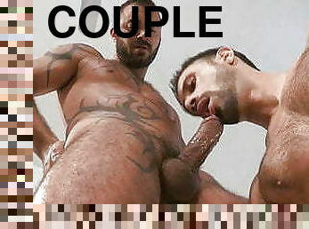 anal, gay, maman, couple, musclé