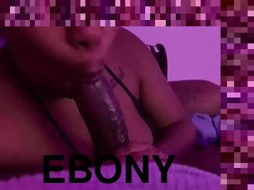 amateur, ébène, énorme-bite, massage, black, couple, par-voie-orale, bite, sucer