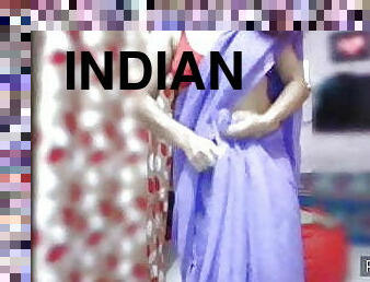 Indian sexy girl saree strip show