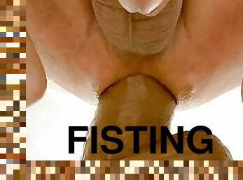 fisting, anal, gigantisk-kuk, leksak, gay, sprut, dildo