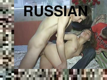 Russian gf caught cheating and punished
