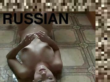 masturbācija-masturbation, čurajoša, krievu, bdsm, vergs, mazās-krūtis