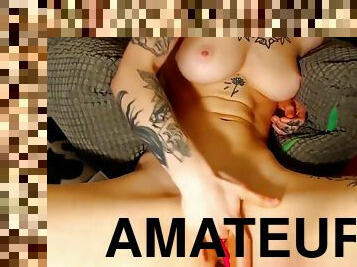 masturbation, amateur, ados, doigtage, douce, chatte