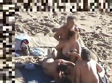 nudisti, u-javnosti, amaterski, kemera, grupni-seks, plaža, voajer