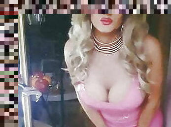 tetas-grandes, enorme, transexual, transexual-tranny, látex