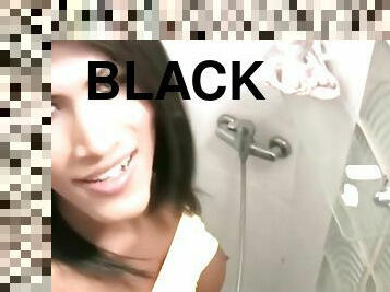 YouPorn - black-ladyboy-is-peeing-and-shoots-load-of-cum-in-a-condom