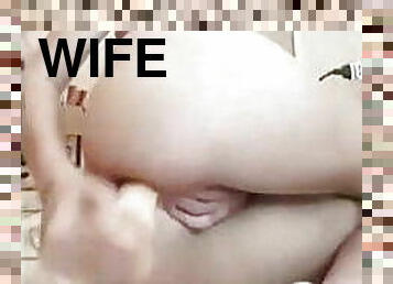 asiatique, gros-nichons, énorme, femme, amateur, anal, énorme-bite, milf, maison, naturel