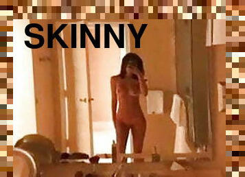 Chantel Jeffries naked in mirror