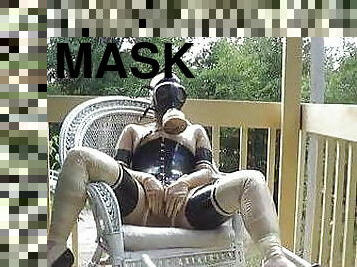 masturbation, latex, masque