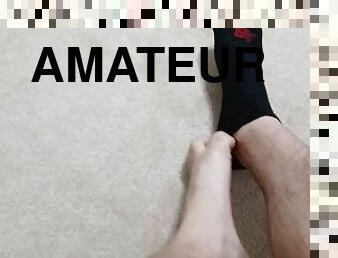 Male Feet Taking Off Socks - Testing System (More to Come Soon)