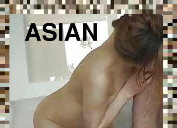 asiatique, chatte-pussy, giclée, mature, ejaculation-interne, brutal